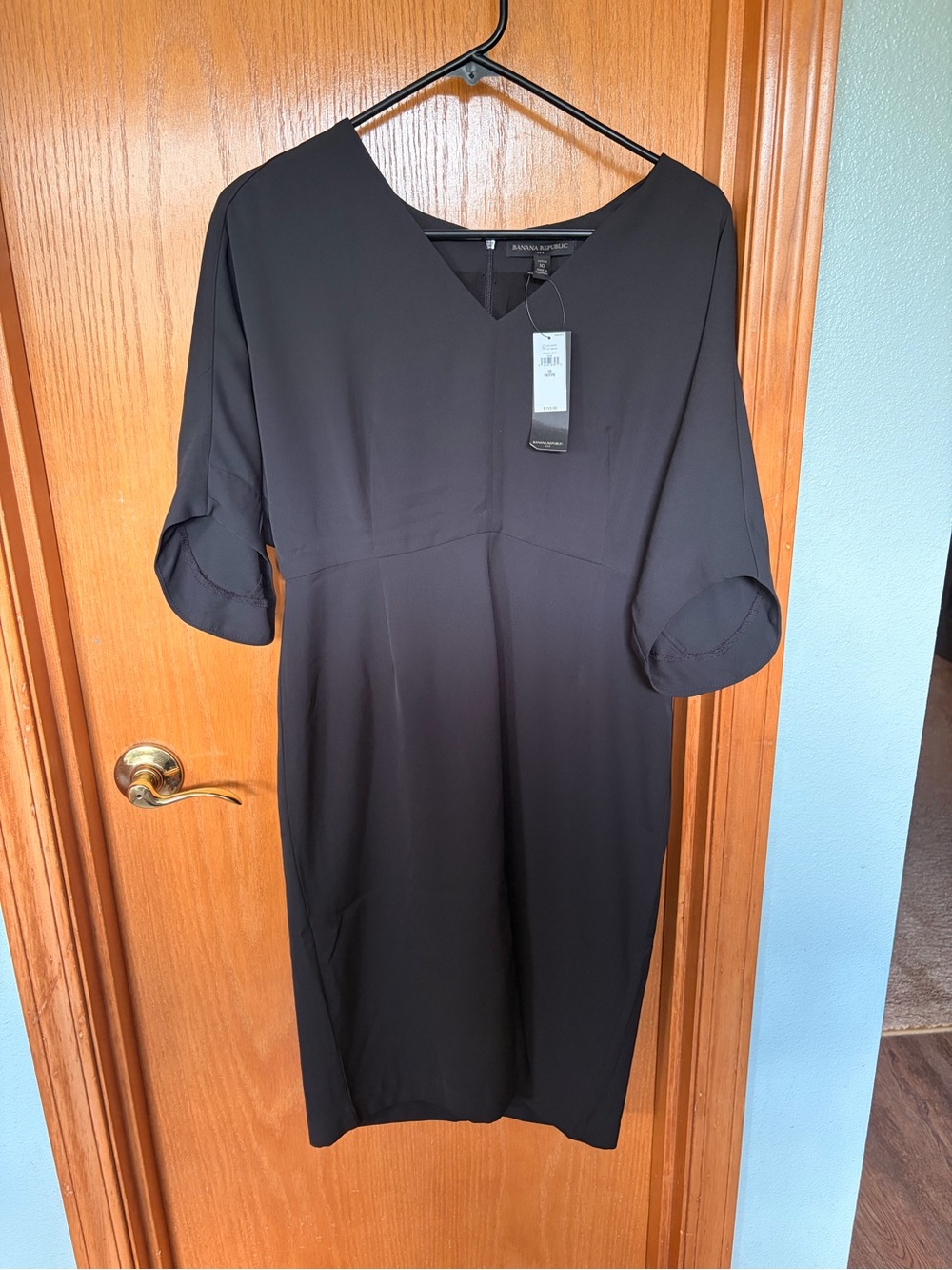 Banana republic black knee length dress